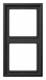 Jung AL2982D Rahmen 2fach LS/FD-design Aluminium dark