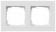 GIRA 0212225 Abdeckrahmen 2f flach Gira E2 Reinweiß m