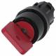Siemens 3SU10004FF010AA0 Schlüsselschalter ohne mit R 22mm rund rot Abzug:O