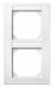 Merten 476219 M-PLAN-Frame 2-gang Vert., Can be labeled polarwhite