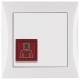 Berker 52068989 call button with frame S.1 polar white glossy