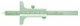 MIB Messzeuge 01016051 Precision Depth Vernier Caliper m. Tip 1.6 mm, INOX