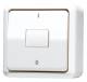 Jung 602AWW AP Wippausschalter 2-pole, 602 A WW alpine white
