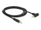 DELOCK jack cable 3.5mm -> 3.5mm 90° St/St 2.00m black