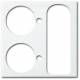 Busch Jaeger 2CKA001710A4074 BJ 1790-593-914 Central disc Zettler Stv 2 buttons alpine white