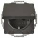 Berker 47446086 Steckdose SCHUKO+Klappd. und erh.BS Q.1/Q.3 anthrazit samt