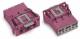 WAGO 770-793/081-000 connector part snap-in 3P. pink