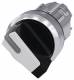 Siemens 3SU10522BF600AA0 toggle switch, illuminated 22mm round black and white