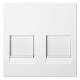 Merten MEG4562-0419 Central Plate 2f Modular Jack Dust Cover polar white system M