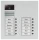 TCS AVU15120-0010 video color exterior, station 12 keys 2 rows silver UP