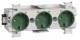 Hager GS30016029 Steckdose 3-fach WA-Steckklemme frontr gr