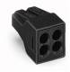 WAGO 773-514 Connection socket terminal block, 4-wire terminal 0.75 - 2,5qmm black
