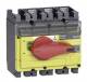 Schneider Electric 31186 Schneider Lasttrennschalter INV250 3P 250A 690VAC/DC Hebel rot Grund gelb