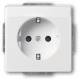 Busch Jaeger 2CKA002013A5430 BJ 20 EUCNB-84 SCHUKO socket insert studio white future linear
