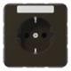 Jung CD1520BFKINABR SCHUKO Steckdose Schriftfeld bruchs. braun