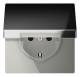 Jung GCR1520KIKL SCHUKO Steckdose mit Klappd.KI 16A 250V LS glanzchrom
