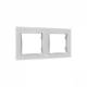 Shelly Flush-mounted accessories Wall Frame 2 Wall switch frame 2-fold White