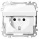 Merten MEG2310-0325 SCHUKO-Steckdose BRS mit Klappdeckel StK aktivweiß glänz. System M