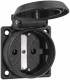 ABL Sursum 1561000 ABL Built-in SCHUKO socket black IP54 with screw connection