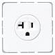 JUNG CD521-20WW Nema Steckd.20A 125V, CD series alpine white