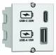 Bachmann e.g. USB A&C Charger Custom Module, CM, 22Watt, white