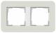 GIRA 0212417 Abdeckrahmen 2f E3 Sand/Reinweiß