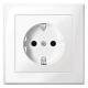 Merten MEG2300-1419 SCHUKO-Steckdose BRS volle Platte StK polarweiß gl. M-SMART