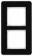 Berker 10126076 Rahmen 2fach Q.7 Glas schwarz