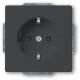 Busch Jaeger 2CKA002013A5448 BJ 2300 EUCB-81 SCHUKO socket insert anthracite future linear