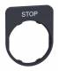 Schneider Electric ZBYFP2304 Schneider sign holder 40x50mm, with STOP label