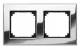 Merten 475239 M-PLAN-Metallrahmen 2fach Chrom