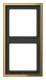 Jung GO2982 Rahmen 2fach LS/FD-design goldfarben