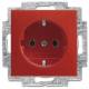 Busch Jaeger 2CKA002011A6234 BJ 20 EUC-917 SCHUKO Steckdosen-Einsatz rot Busch-balance SI