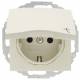 Berker 47448982 SCHUKO socket outlet with hinged cover S.1 glossy white