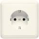 Jung 5520 SCHUKO Steckdose volle Platte CD weiß