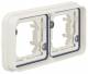 Berker 13293502 frame 2-fold horizontal W.1 polar white