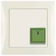 Berker 52058982 stop / presence, pushbutton m.Rahmen S.1 white gloss
