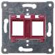 Siemens 5TG2078 SIEM support plate red insert for up to 2 modular jack connectors