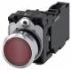 Siemens 3SU11520AB201FA0 Drucktaster beleuchtet 22mm rund rot Knopf S+Ö AC/DC 24V