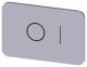 Siemens 3SU19000AD810QG0 label 17.5x27mm silver Sym. OI