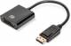 Digitus AK-340401-001-S ASSMANN DisplayPort Adapterkabel DP - DVI 0.15m DP 1.2 sw.