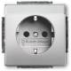Busch Jaeger 2CKA002013A5432 BJ 20 EUCNB-866 SCHUKO socket insert pure stainless steel