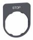 Schneider Electric ZBYFP2304C0 Schneider sign holder 40x50mm, with STOP label