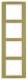 Berker 10143046 Rahmen 4fach B.3 Alu gold/polarweiß
