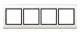 Merten 400444 AQUADESIGN-Rahmen 4fach weiß