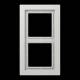 Jung LSD982LG Rahmen 2fach LS/FD-design lichtgrau