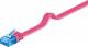 Goobay 96320 CAT 6a Flach-Patchkabel, U/UTP, Magenta - Kupfermaterial