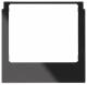 Berker 13192245 Designrahmen eckig Zubehör sw glänzend