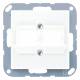 Jung A569-21ACSWW Abdeckung mit Tragring für Modular-Jack Demit Serie A/AS alpinweiß