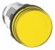Schneider Electric XB7EV05GP Schneider Leuchtmelder gelb LED 120VAC Schraub. Monoblock D22mm